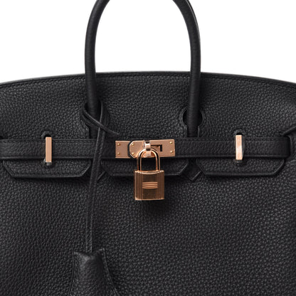 Hermes Togo Birkin 25 Black 10 of 11