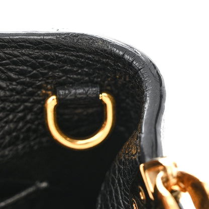 Louis Vuitton Taurillon Mini Chain Capucines Black 12 of 13