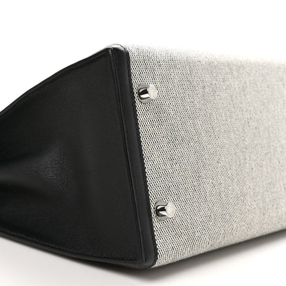 Hermes Toile Swift Kelly Sellier 28 Ecru Black 9 of 10
