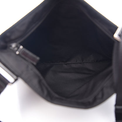 Prada Nylon Flat Messenger Bag Black 4 of 8