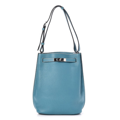 Hermes Taurillon Clemence So Kelly 22 Blue Jean 1 of 7