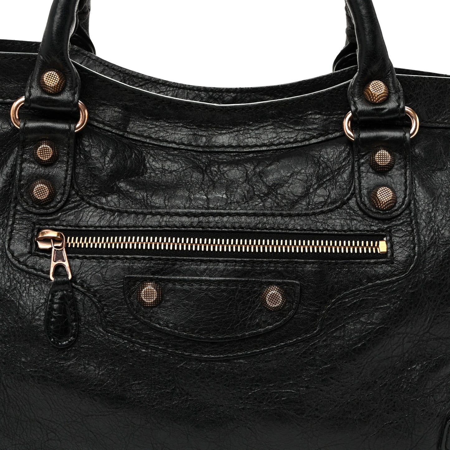 Agneau Giant 12 Gold Hardware City Black