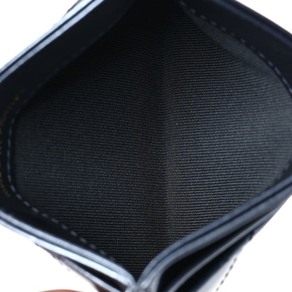 Chanel Metallic Lambskin Quilted Card Holder Dark Blue 5 of 9
