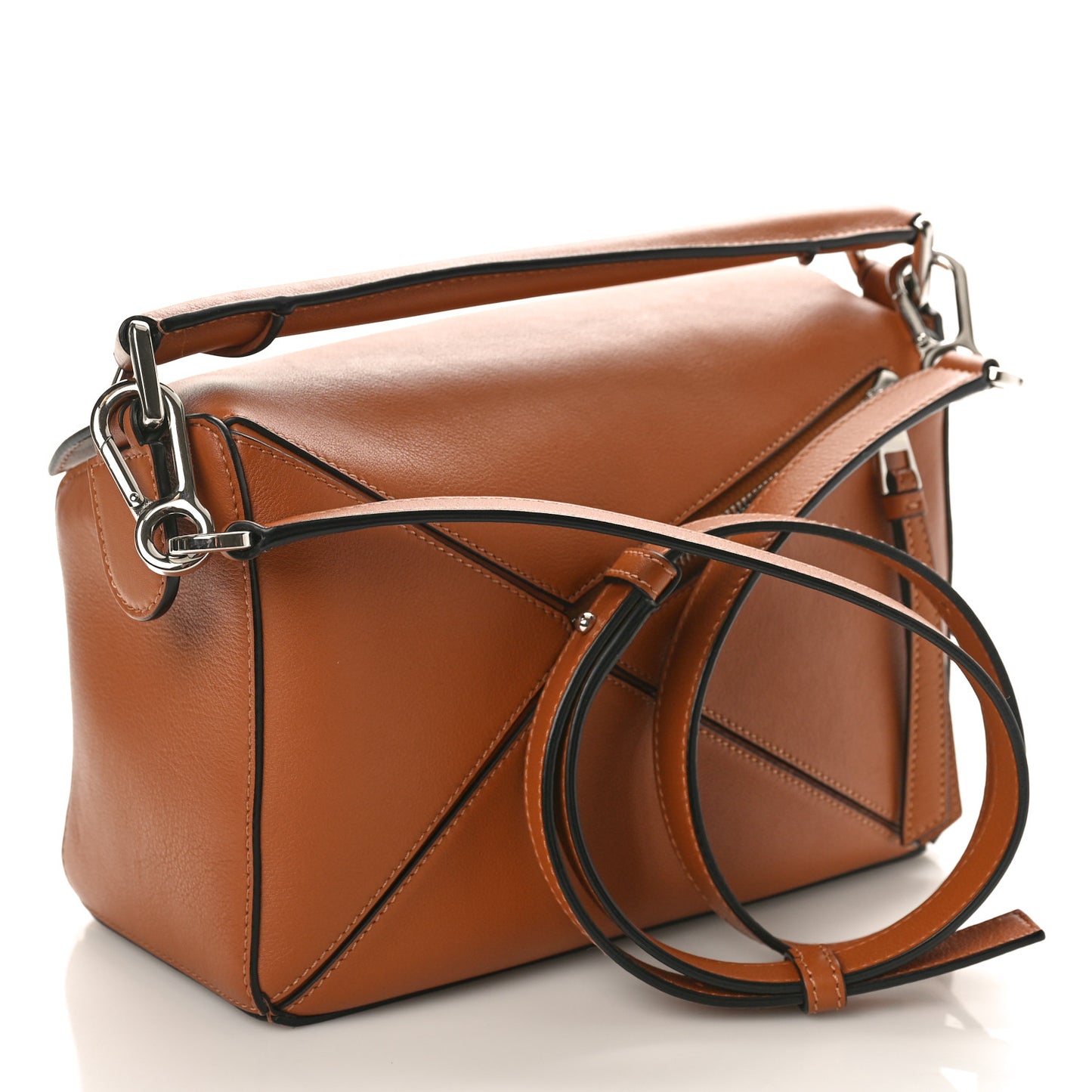 Calfskin Small Puzzle Bag Tan