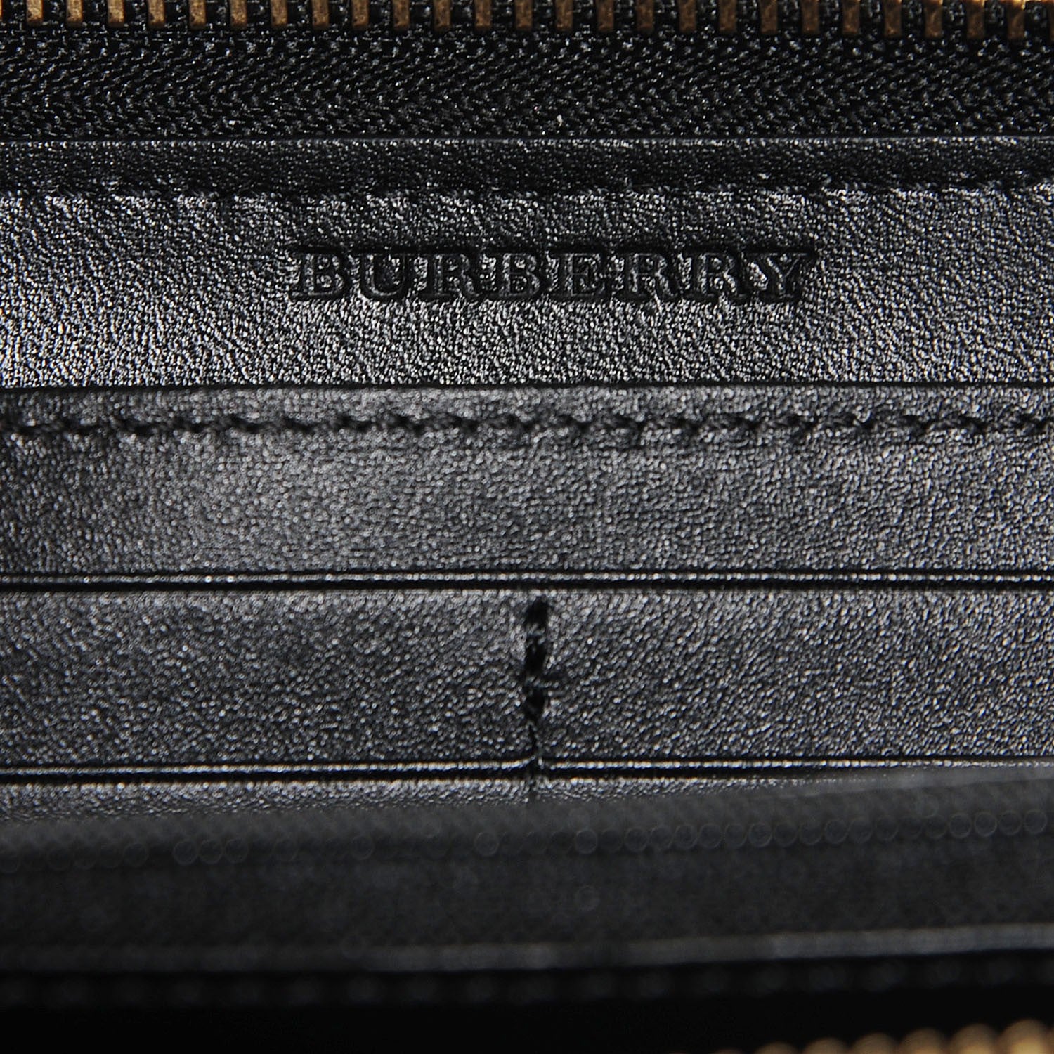 Burberry Patent London Leather Large Zippg Zip Around Wallet Black 7 of 8
