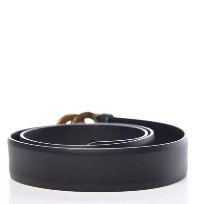 Chanel Calfskin CC Logo Belt 80 32 Black 3 of 10