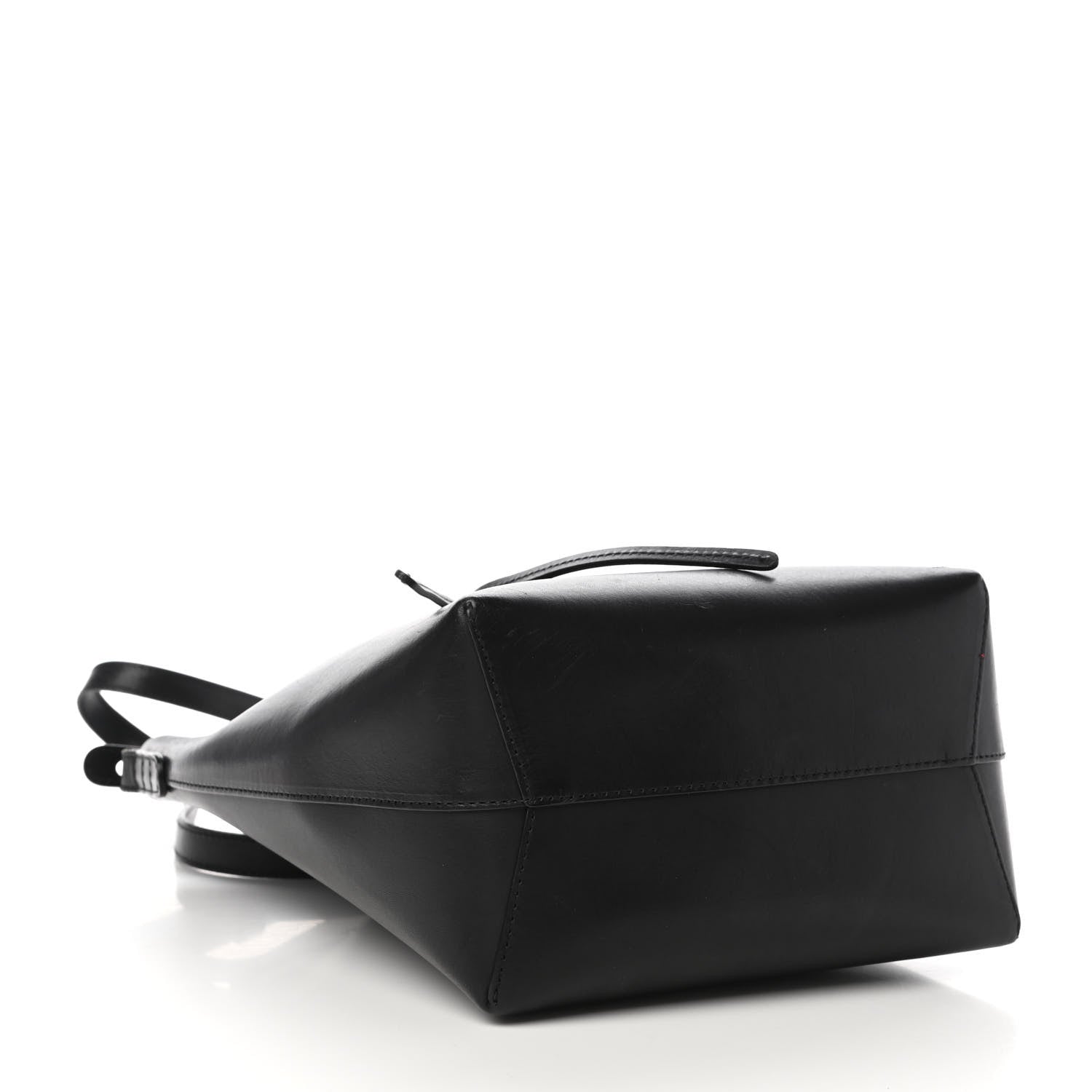 Mansur Gavriel Vegetable Tanned Calfskin Mini Bucket Bag Black Flamma 3 of 4