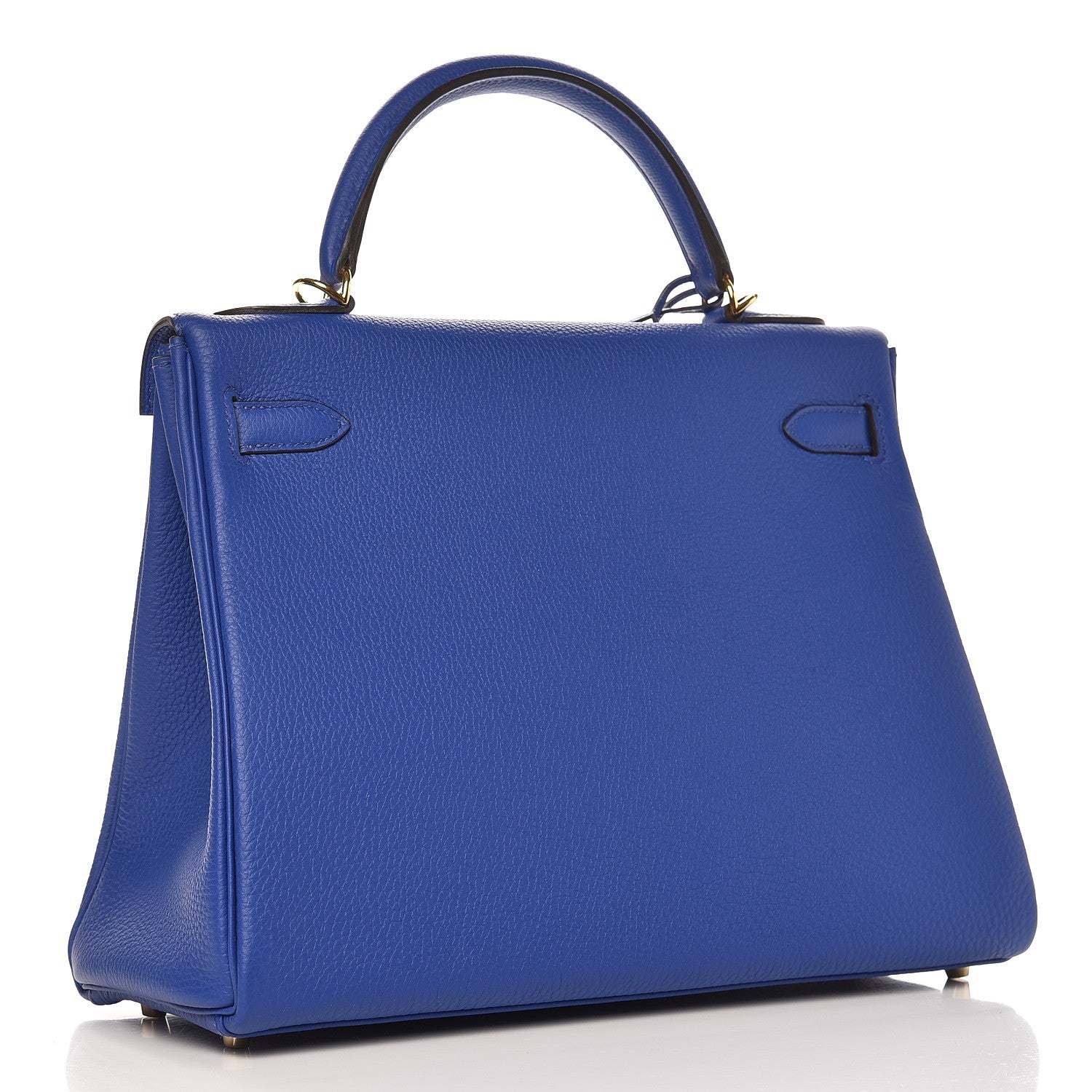 Hermes Togo Kelly Retourne 32 Bleu Electrique 4 of 35