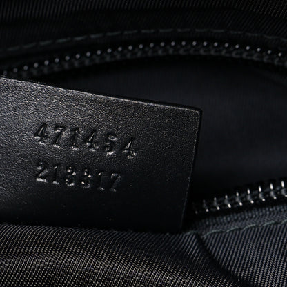 Gucci GG Supreme Monogram Web Messenger Bag Black 6 of 8