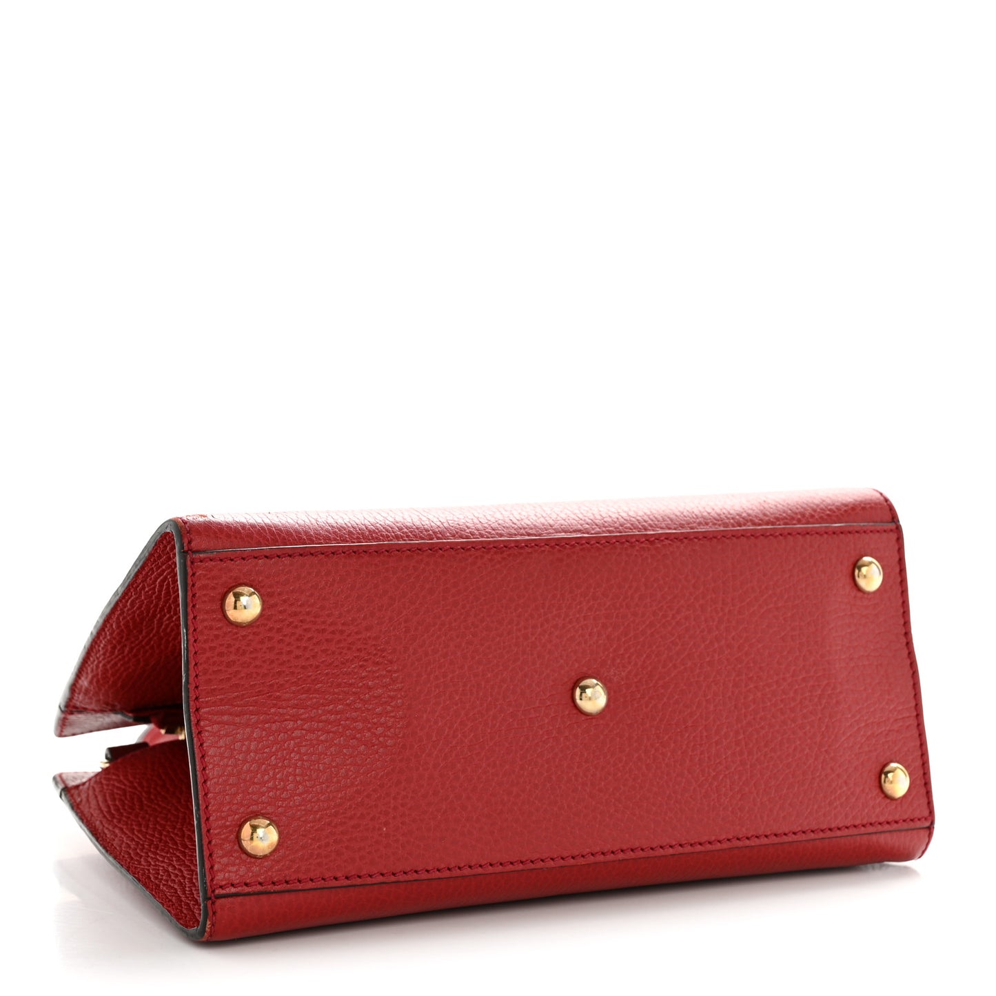 Dollar Calfskin Medium Soho Top Handle Satchel Hibiscus Red