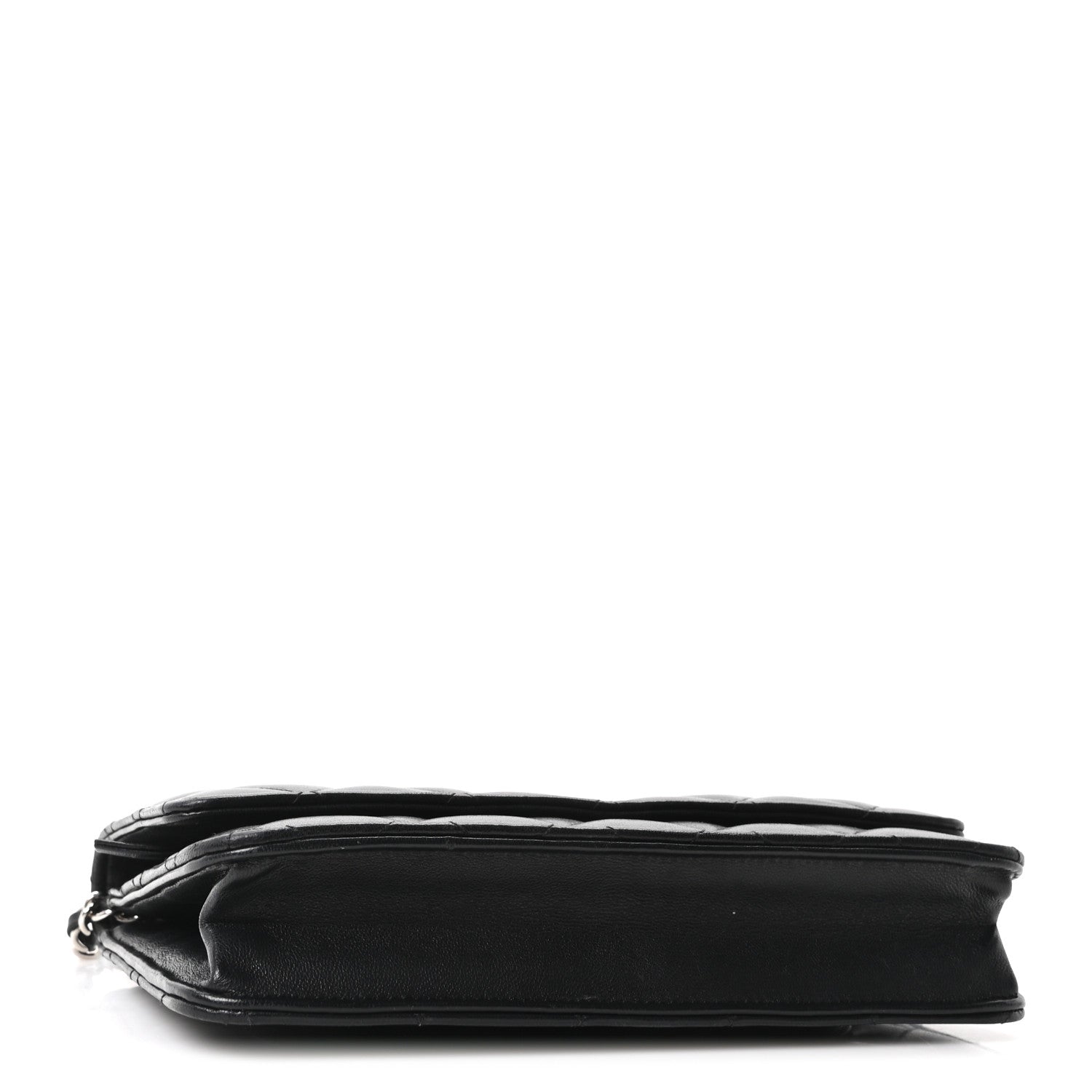 Chanel Lambskin Quilted Wallet On Chain WOC Black 4 of 11