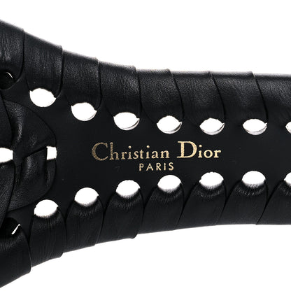 Christian Dior Calfskin Braided 30 Montaigne Belt 75 Black 5 of 7