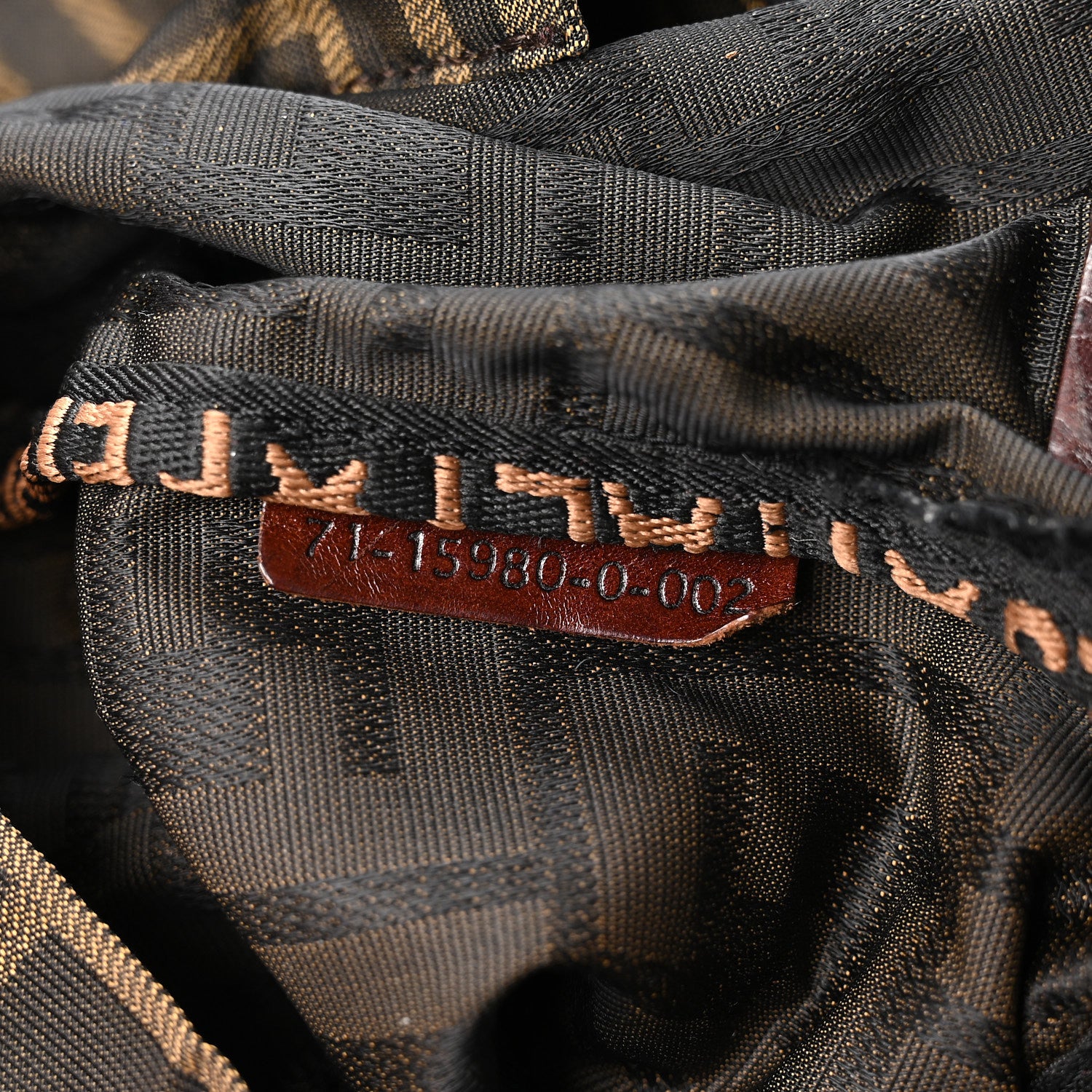 Fendi Zucca Drawstring Flap Backpack Tobacco 6 of 9