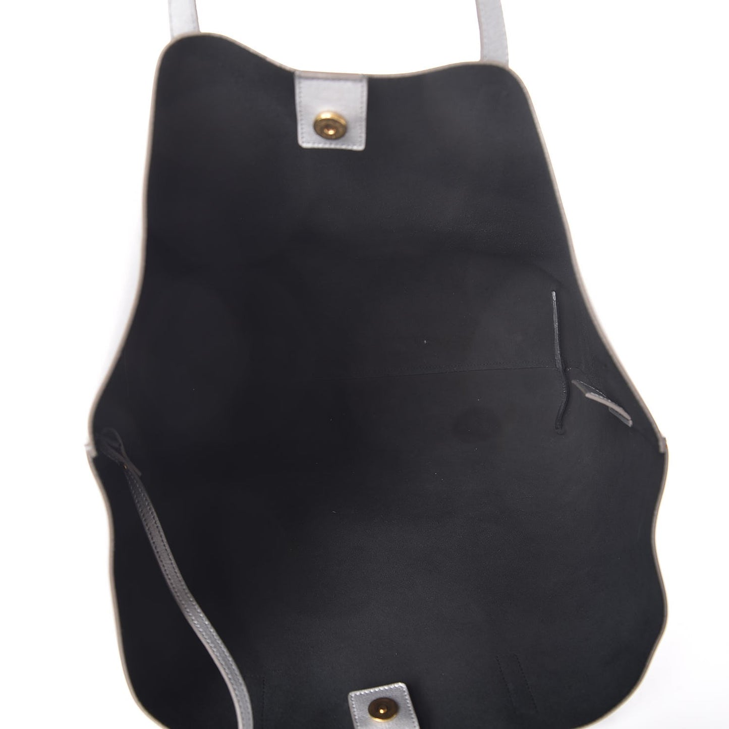 Metallic Calfskin Large Shopping Tote