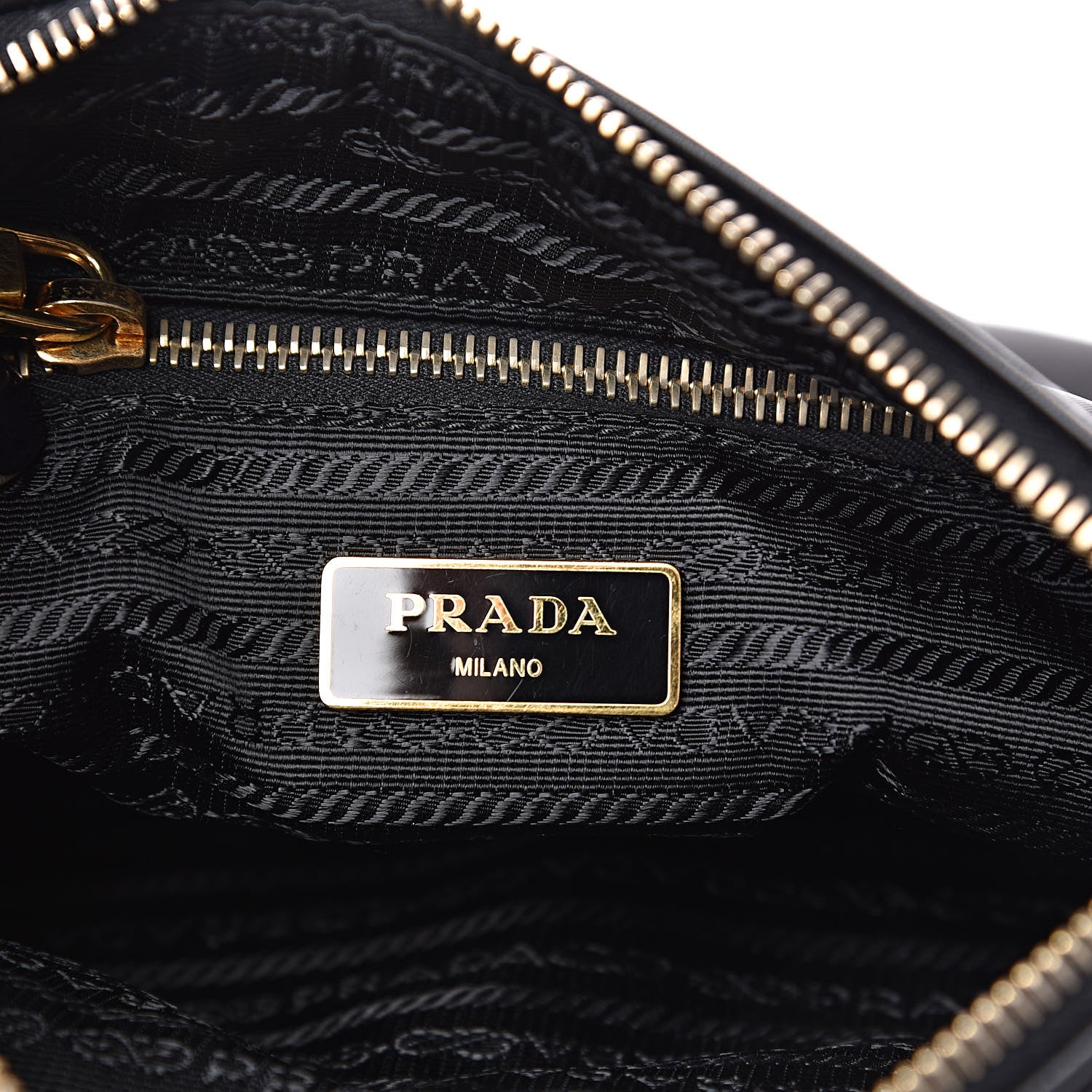 Prada Nylon Flat Messenger Bag Black 6 of 9