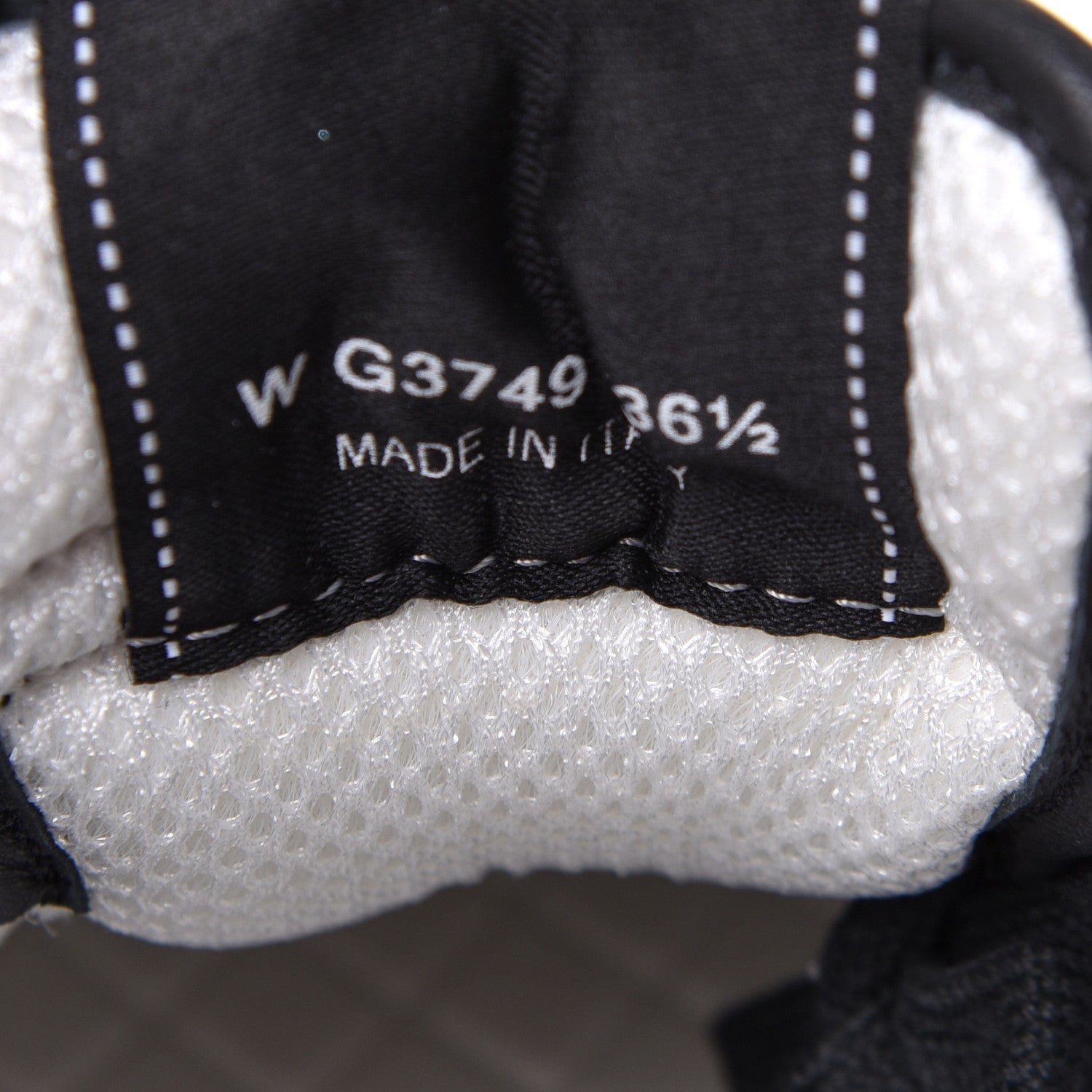 Chanel Calfskin Mesh Lycra Suede Womens Logo Sneakers 36.5 Black 7 of 8
