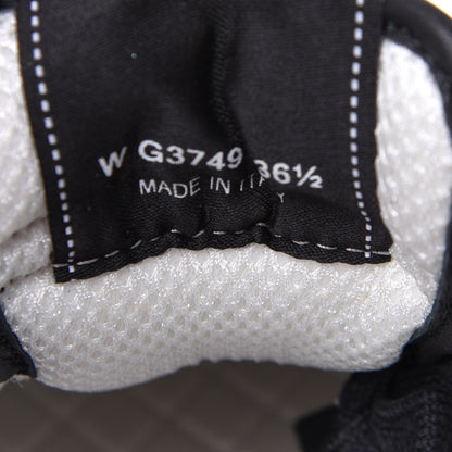 Chanel Calfskin Mesh Lycra Suede Womens Logo Sneakers 36.5 Black 7 of 8