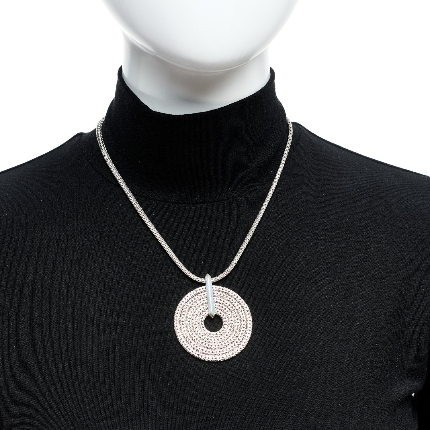 John Hardy Sterling Silver Rata Pendant Chain Necklace 2 of 6