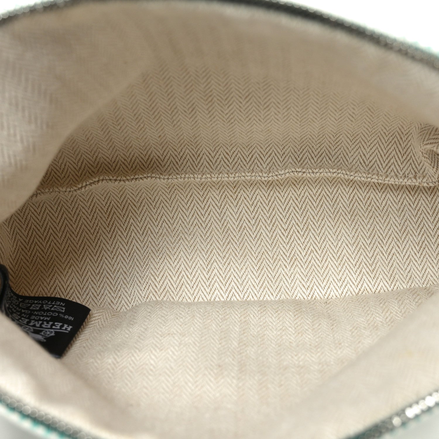 Hermes Cotton Canvas Crazy H Mini Bolide Case Nuage Menthe 5 of 9
