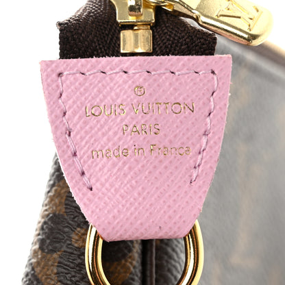 Louis Vuitton Monogram 2021 Christmas Animation Japanese Garden Mini Pochette Accessories Wisteria Pink 6 of 7