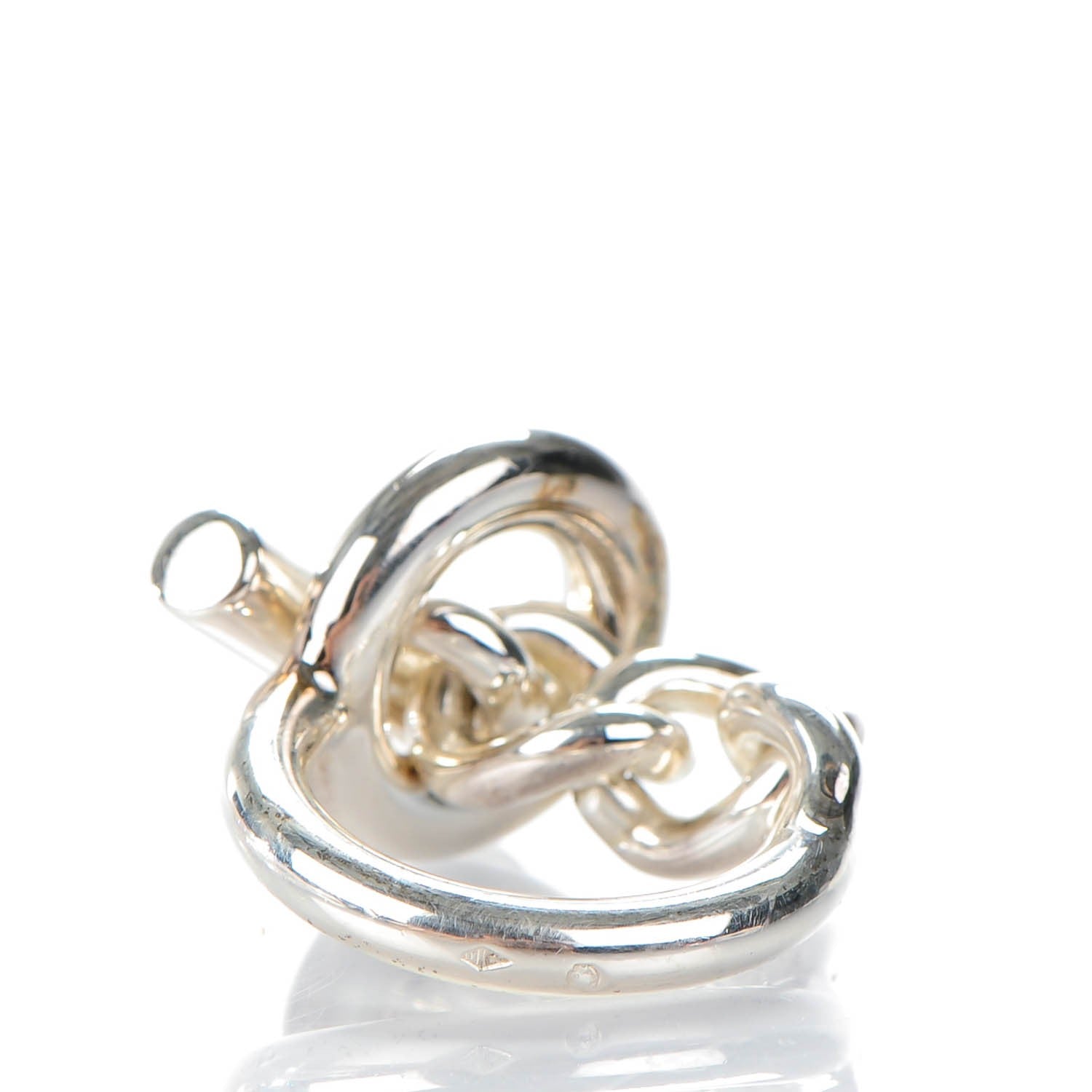 Hermes Sterling Silver GM Croisette Ring 50 5 3 of 5
