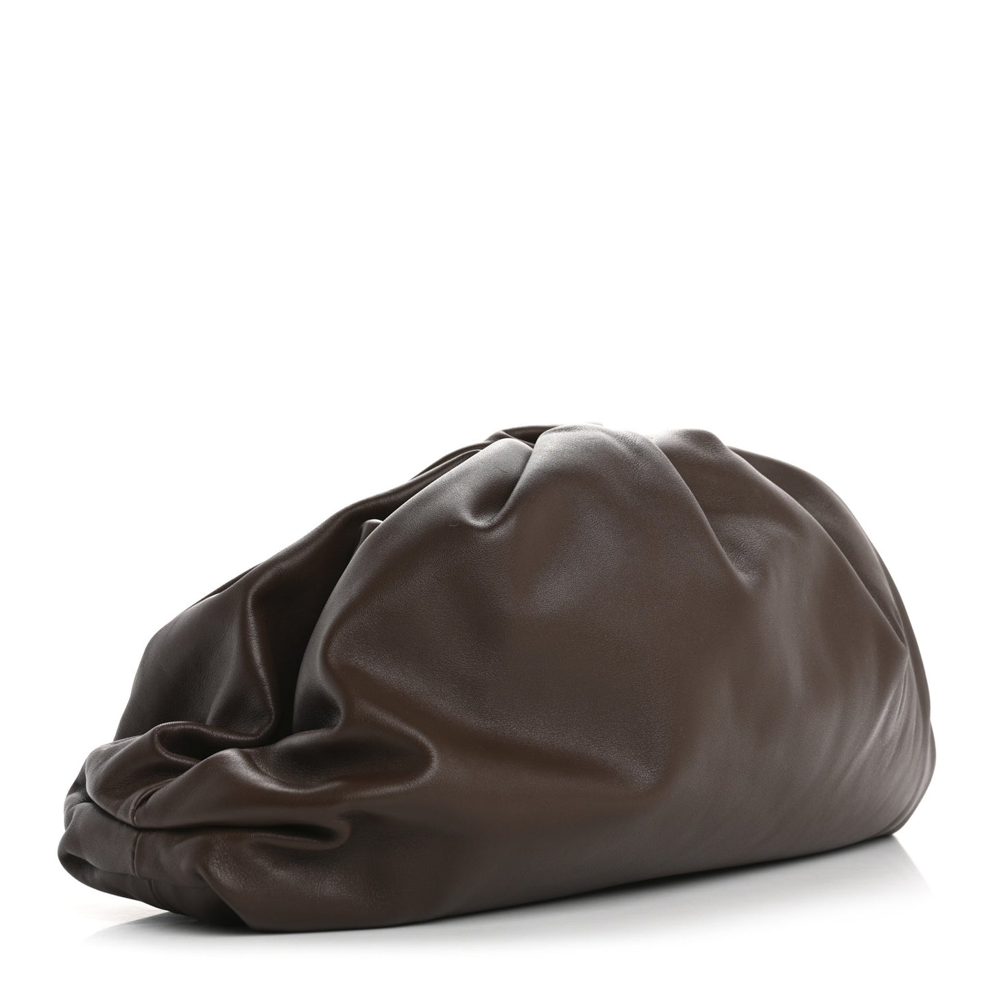 Smooth Butter Calf The Pouch Oversized Clutch Brownie