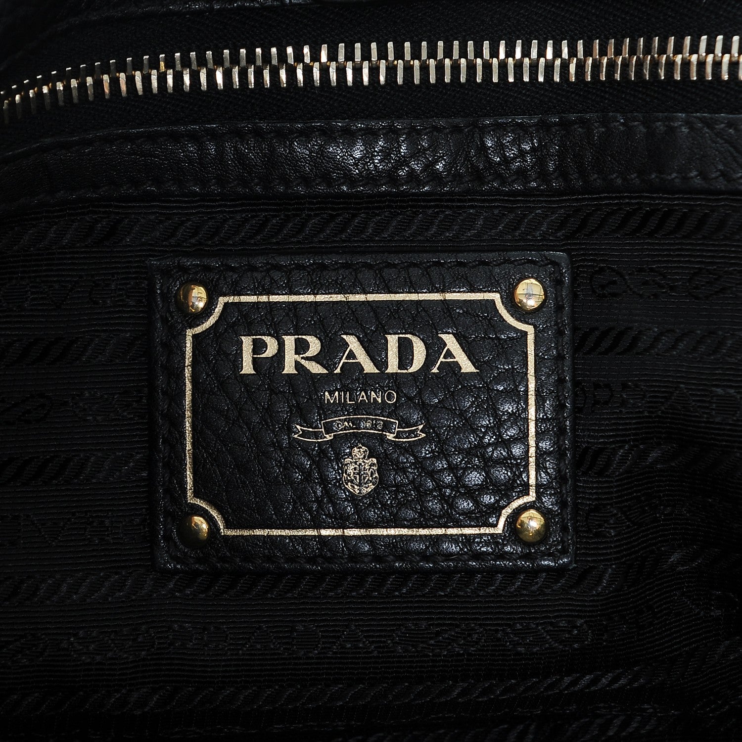 Prada Vitello Daino East West Tote Nero Black 6 of 6