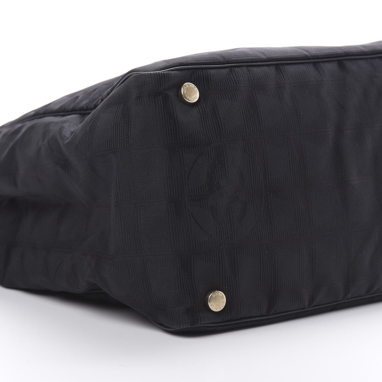 Nylon Large Travel Tote Black