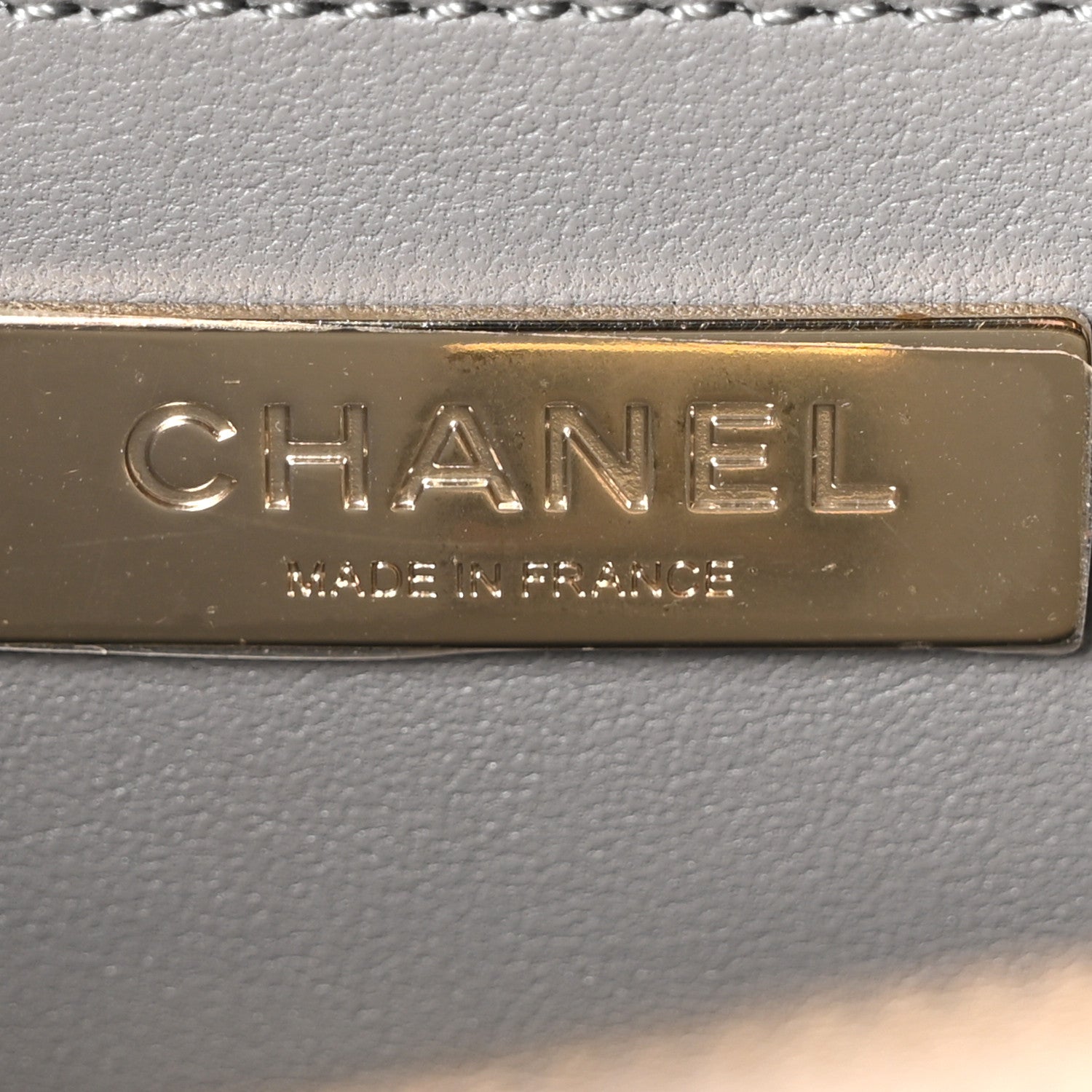 Chanel Calfskin Quilted Studded Square Vanity Case Grey 6 of 10
