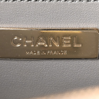 Chanel Calfskin Quilted Studded Square Vanity Case Grey 6 of 10