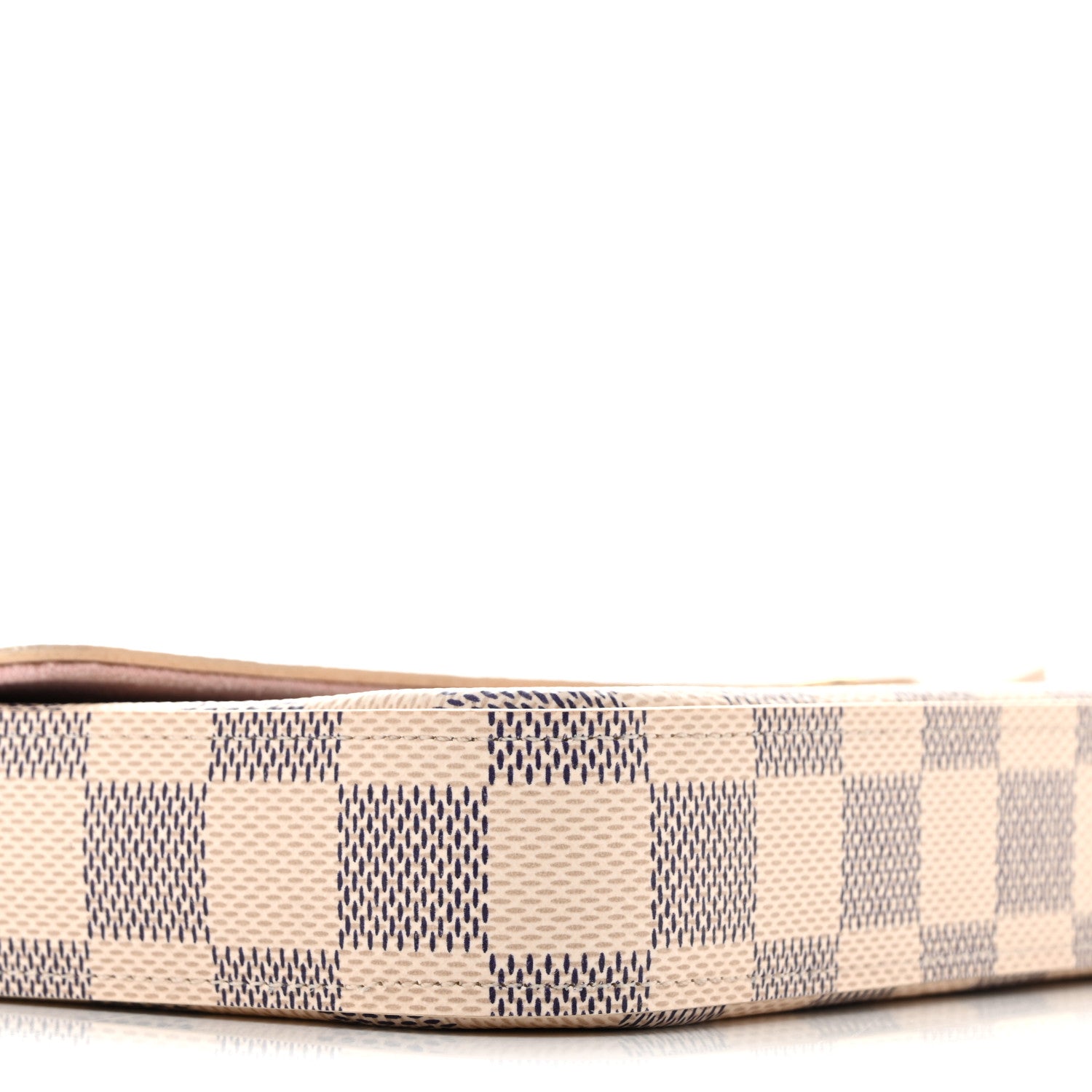 Louis Vuitton Damier Azur Pochette Felicie Chain Wallet Rose Ballerine 9 of 10