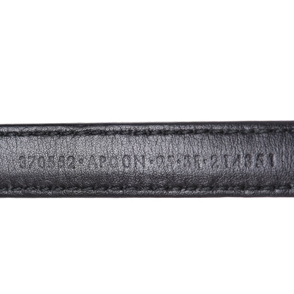 Gucci Moon Calfskin Nickel Interlocking G 20mm Belt 95 38 Black 5 of 5