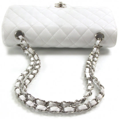 Chanel Caviar Quilted Medium Double Flap White 5 of 11