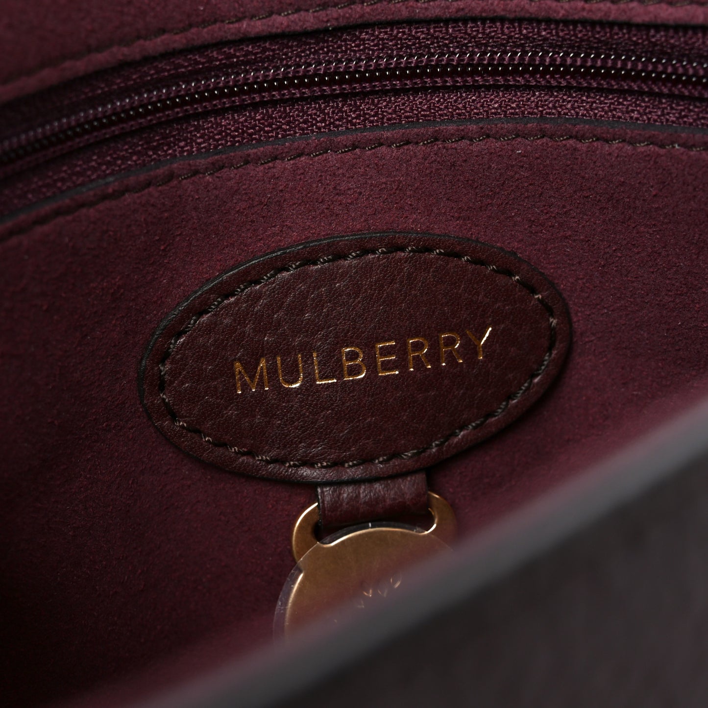 Small Classic Grain Calfskin Small Lily Flap Oxblood