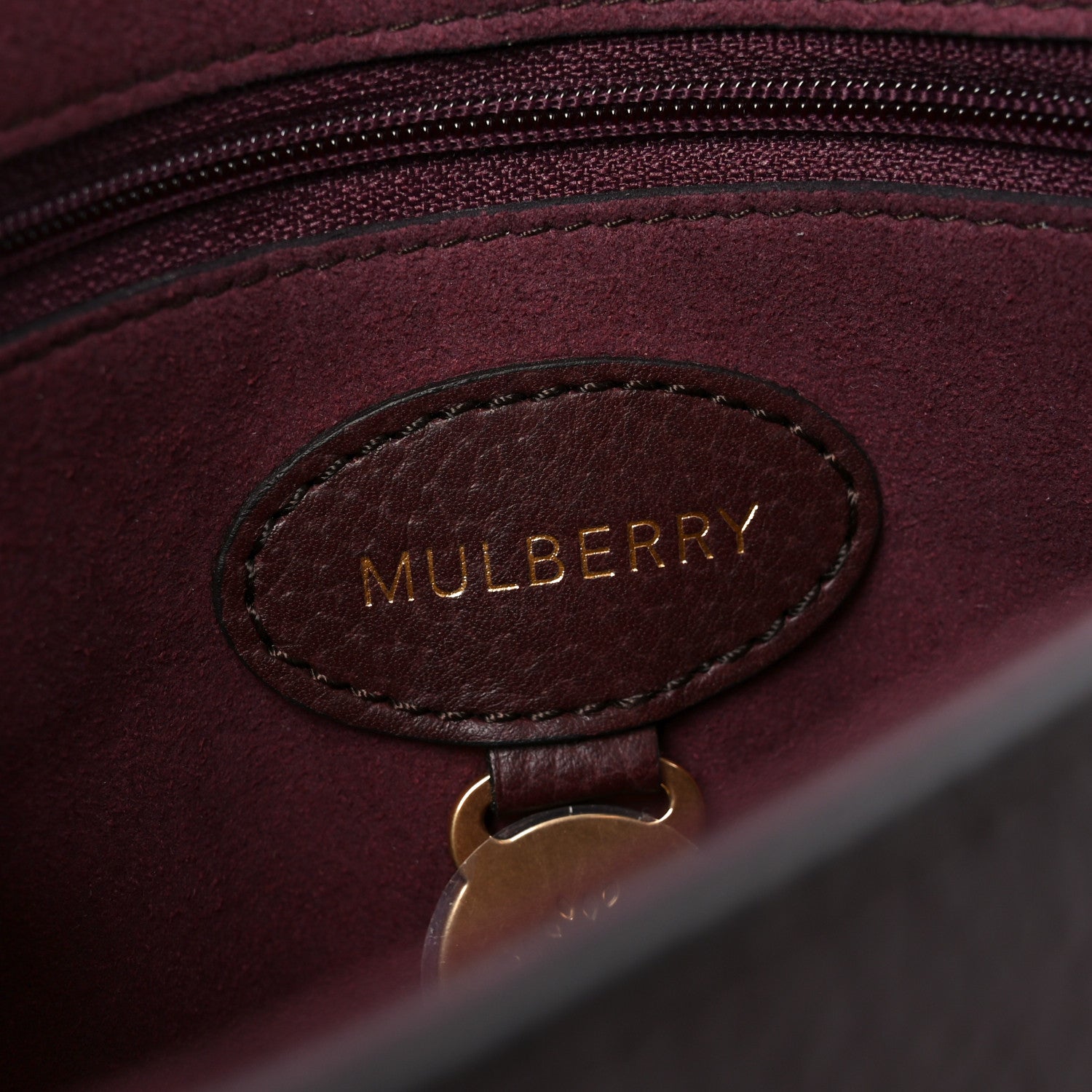 Mulberry Small Classic Grain Calfskin Small Lily Flap Oxblood 6 of 9