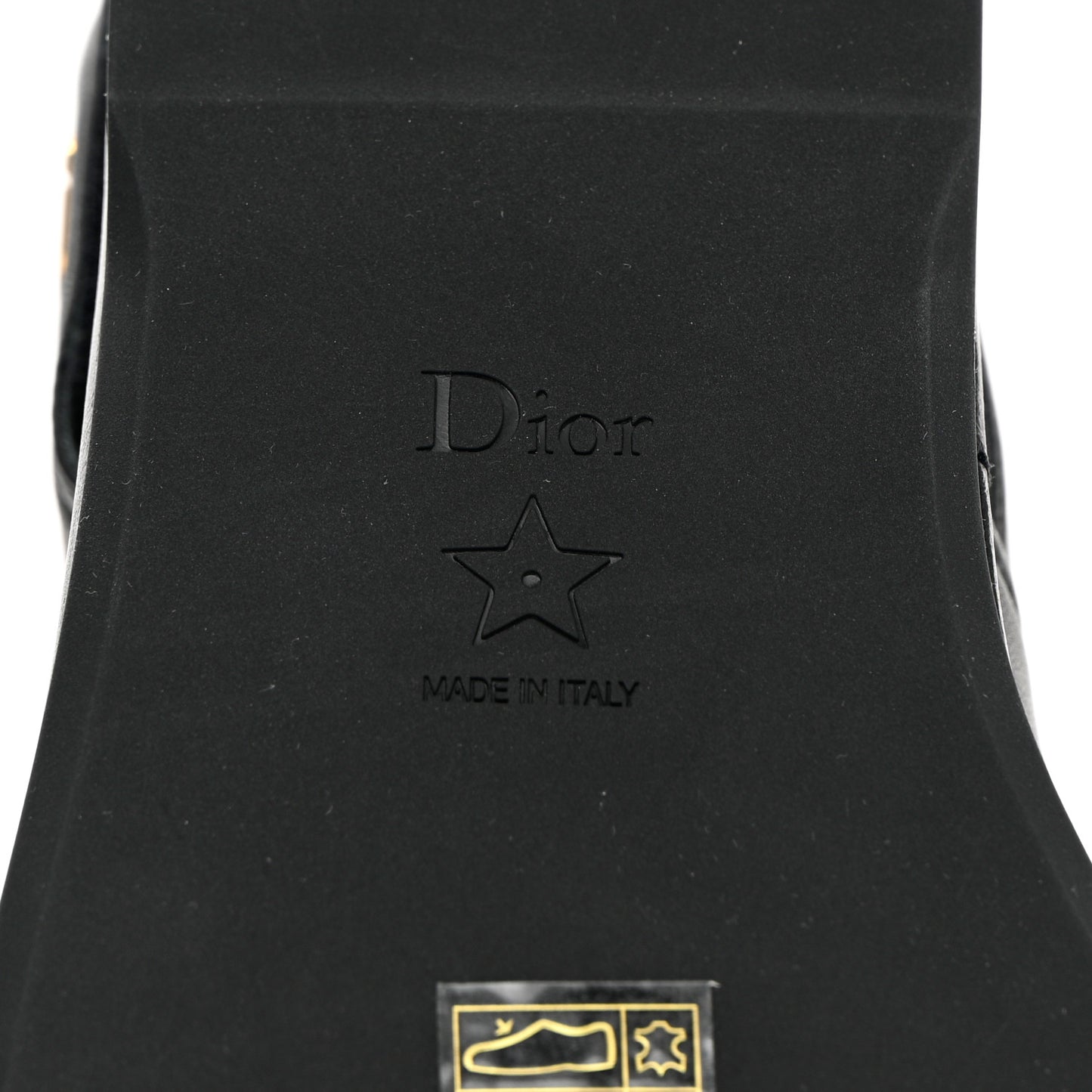 Lambskin Dior Ocean Flat Slingback Sandals 36 Black