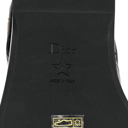 Christian Dior Lambskin Dior Ocean Flat Slingback Sandals 36 Black 8 of 11