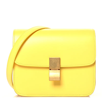 Celine Box Calfskin Teen Classic Box Flap Bag Yellow 1 of 15