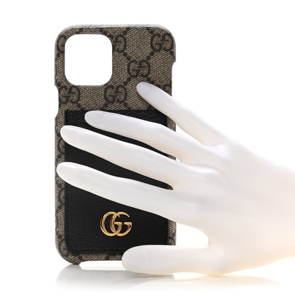 Gucci GG Supreme Monogram Marmont iPhone 12/12 Pro Case Black 2 of 6