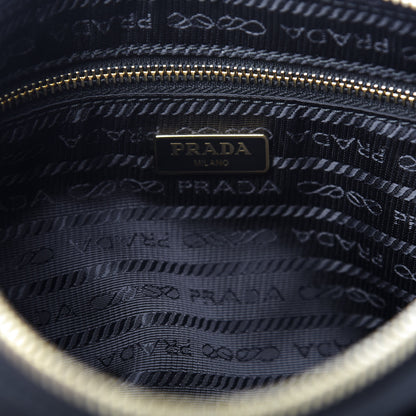 Prada Tessuto Nylon Bow Pochette Black 6 of 10
