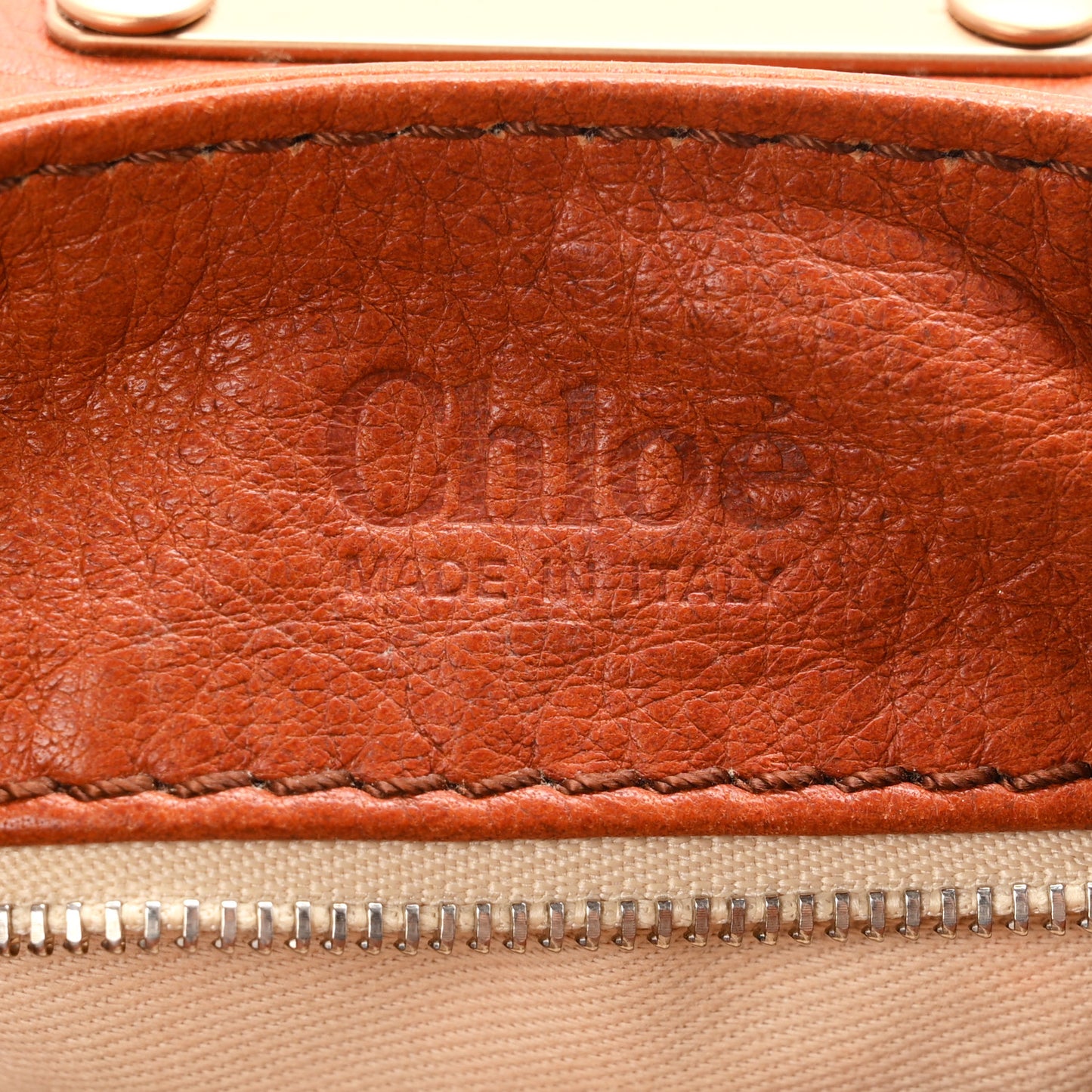 Calfskin Medium Paddington Satchel Ecureil Brown