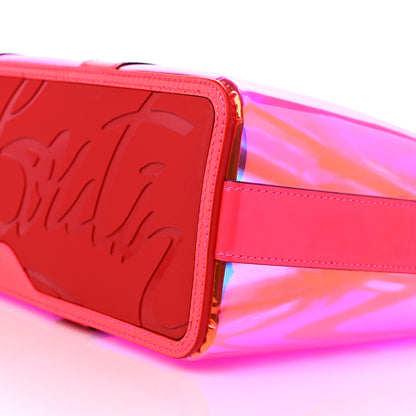Christian Louboutin PVC Spikes East West Cabata Tote Pink 10 of 11