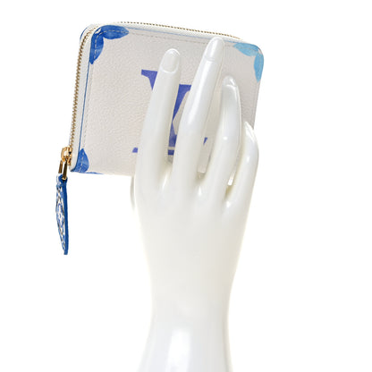Louis Vuitton Monogram Giant By The Pool Zippy Coin Purse Blue 2 of 7