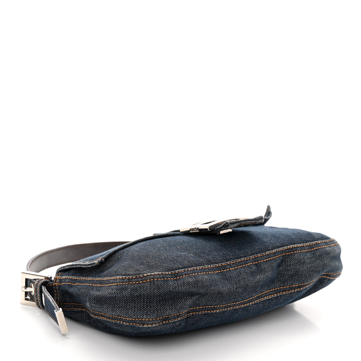 Fendi Denim Baguette Blue 4 of 11