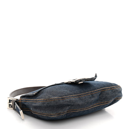 Fendi Denim Baguette Blue 4 of 11