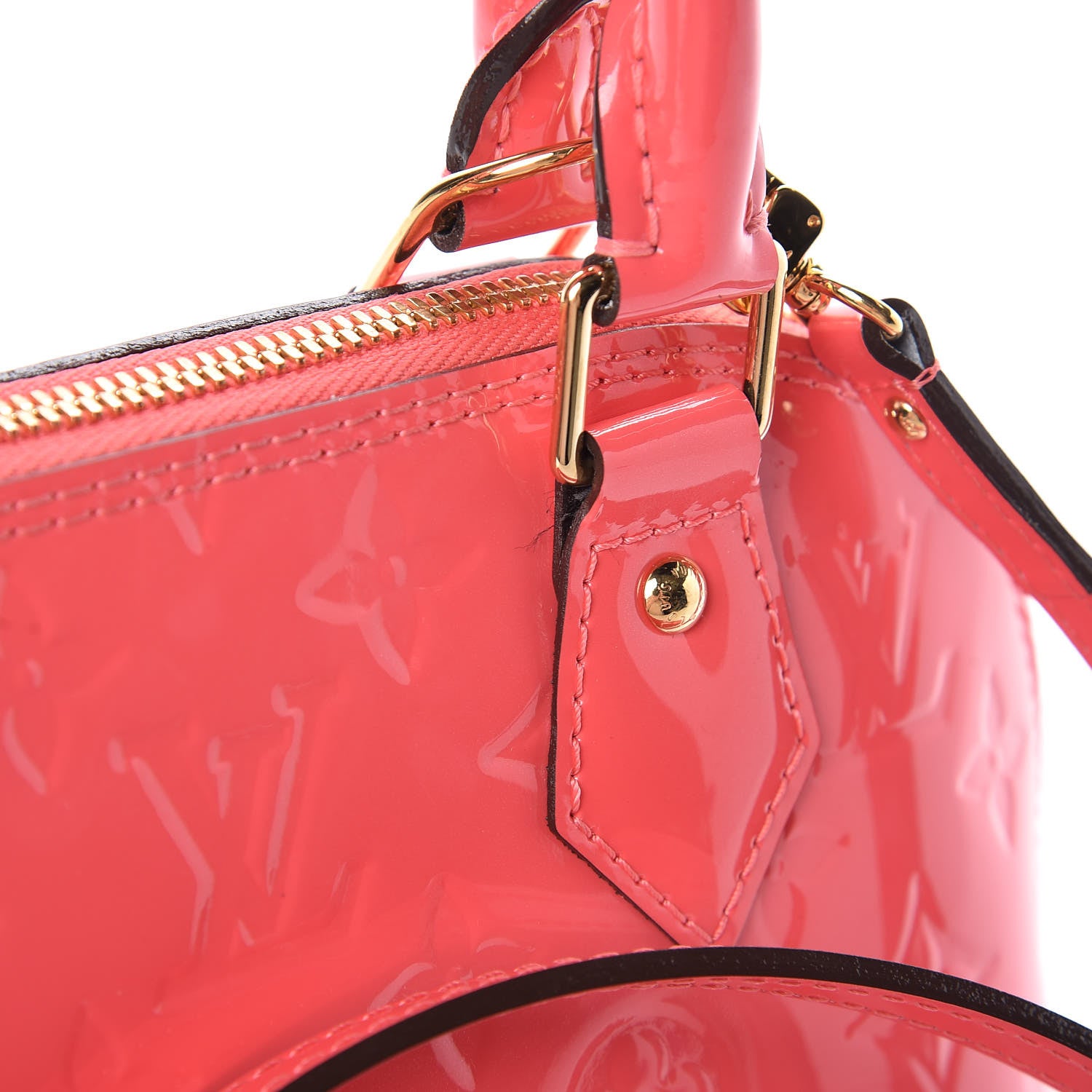 Louis Vuitton Vernis Alma BB Rose Litchi 9 of 13