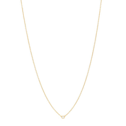 Tiffany 18K Yellow Gold Diamond .05ct Elsa Peretti Diamonds by the Yard Pendant Necklace 1 of 5