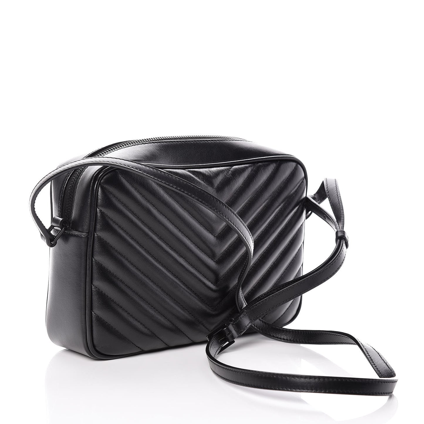 Calfskin Matelasse Monogram Lou Camera Bag Black