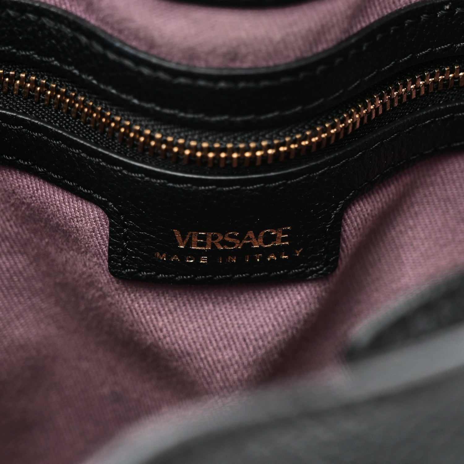 Versace Grained Calfskin La Medusa Bucket Bag Black 6 of 9