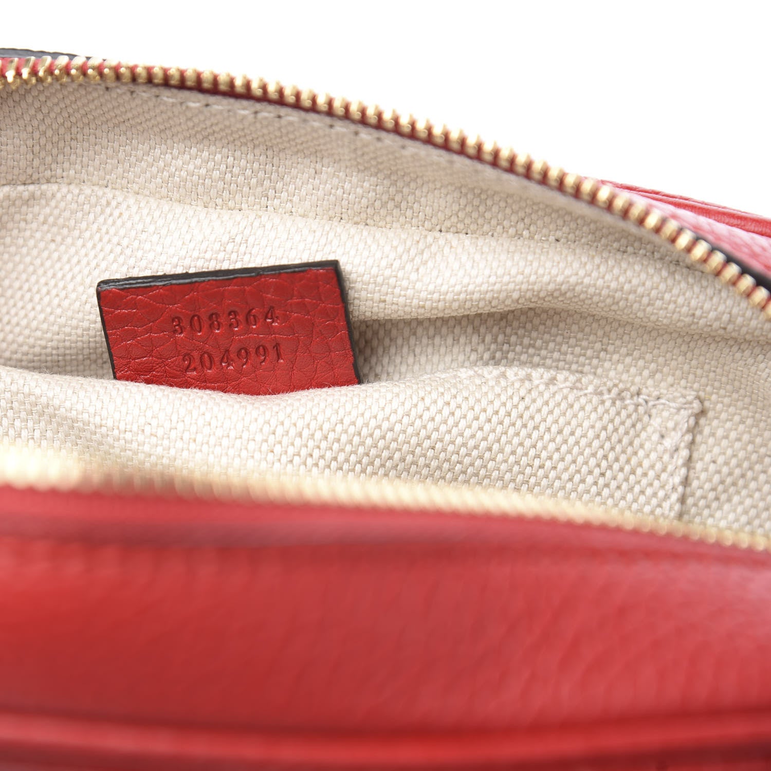 Gucci Pebbled Calfskin Small Soho Disco Bag Tabasco Red 8 of 8